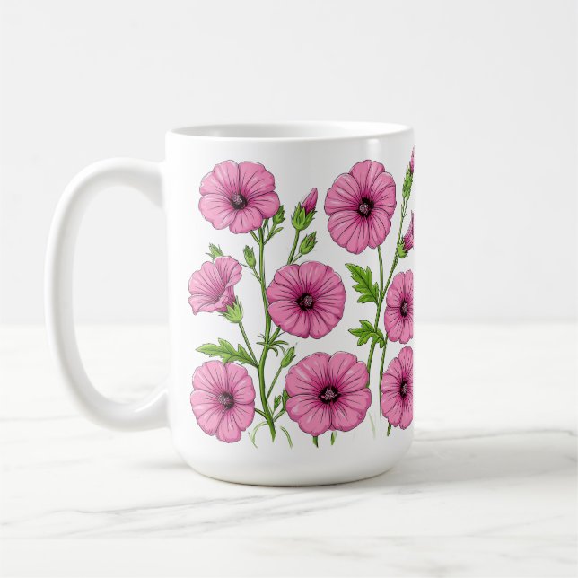 Taza De Café Ramo de Flores Rosas (Izquierda)