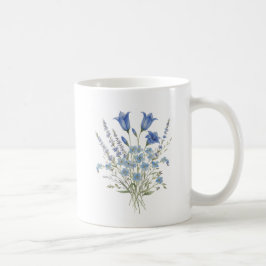 Taza De Café Ramo de flores silvestres azules