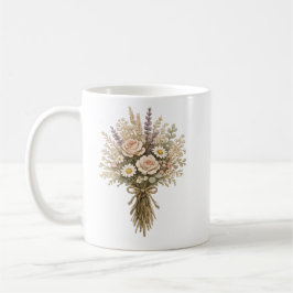 Taza De Café Ramo de flores silvestres vintage