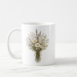 Taza De Café Ramo de flores silvestres vintage