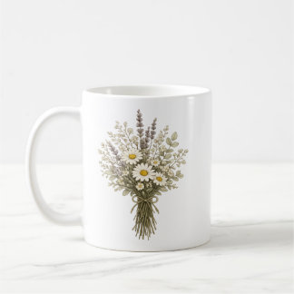 Taza De Café Ramo de flores silvestres vintage