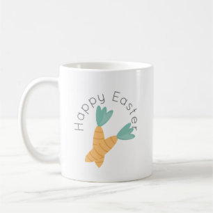Taza De Café Ramo de zanahorias felices de Pascua 