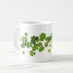 Taza De Café Ramo del trébol, el día de St Patrick