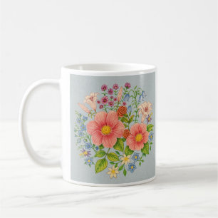 Taza De Café Ramo floral