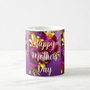 Taza De Café Ramo Floral del Día de la Madre