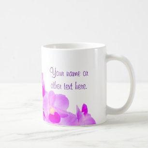 Taza De Café Ramo rosado de la orquídea