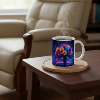 Taza De Café Ramo Vibrante