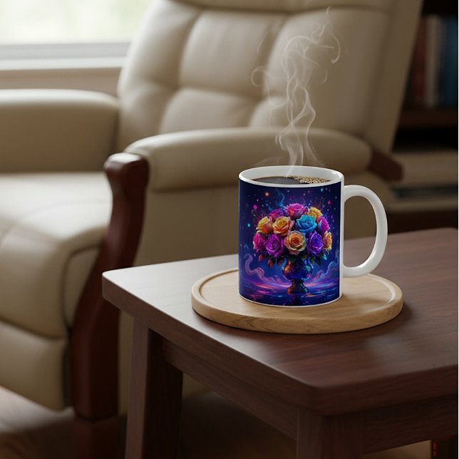 Taza De Café Ramo Vibrante (Subido por el creador)