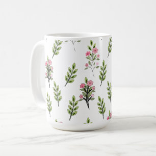 Taza De Café Ramos rosados