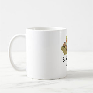 Taza De Café Rana Adorable Leyendo - Los Libros Son Mi Terapia