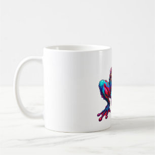 Taza De Café Rana Arcoíris Neon Explosión