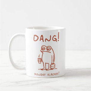 Taza De Café Rana azul del lunes