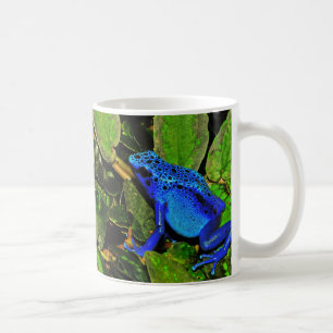 Taza De Café Rana azul Dendrobates Azureus del dardo del veneno