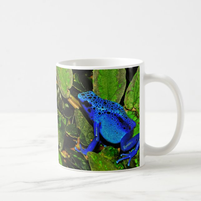 Taza De Café Rana azul Dendrobates Azureus del dardo del veneno (Derecha)