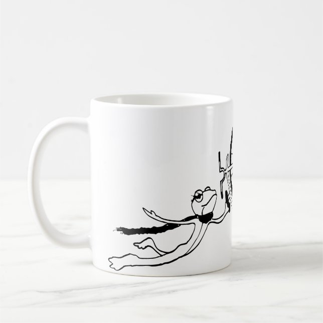 Taza De Café Rana Ciclista (Izquierda)
