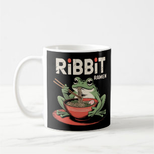 Taza De Café Rana Comer Ramen Cinta divertida Ramen