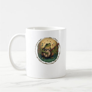Taza De Café Rana Cottagecore Tocando Banjo Estética Goblincore