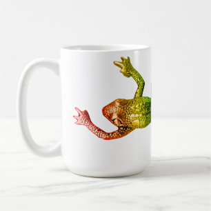 Taza De Café rana de colores arcoíris de SlipperyJoe renderizad