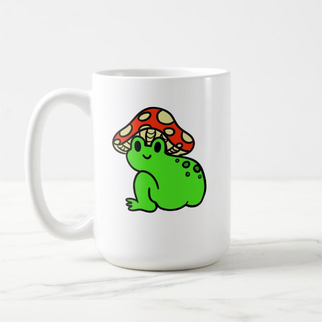 Taza De Café Rana de la cabeza del hongo (Izquierda)