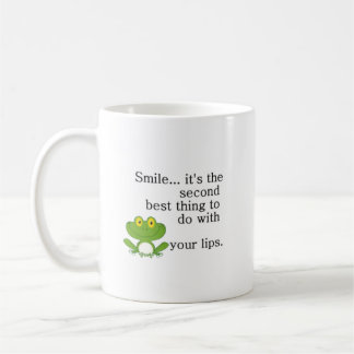 Taza De Café Rana de la sonrisa