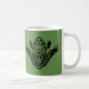 Taza De Café Rana de leopardo tribal
