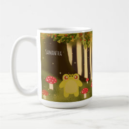 Taza De Café Rana De Naturaleza Mágica