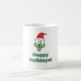 Taza De Café Rana de Navidades de Fiestas de Adormidera