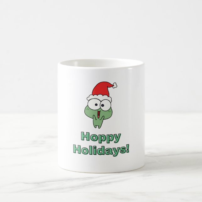 Taza De Café Rana de Navidades de Fiestas de Adormidera (Centro)