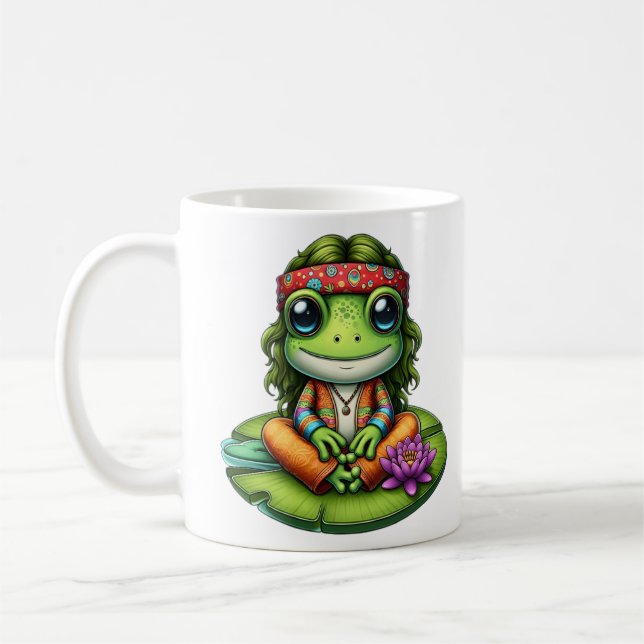 Taza De Café Rana divertida (Izquierda)