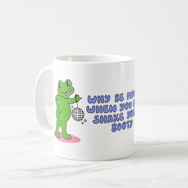 Taza De Café Rana divertida (Anverso izquierdo)