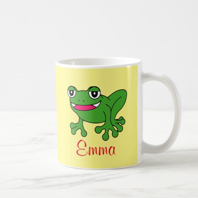 Taza De Café Rana divertida (Derecha)