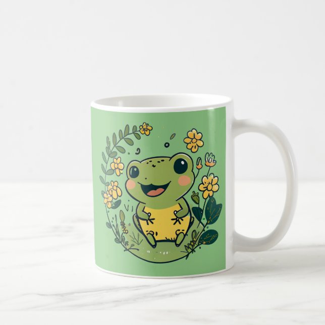Taza De Café Rana feliz (Derecha)
