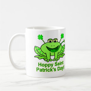 Taza De Café Rana irlandesa linda del día de San Patricio