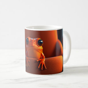 Taza De Café Rana naranja