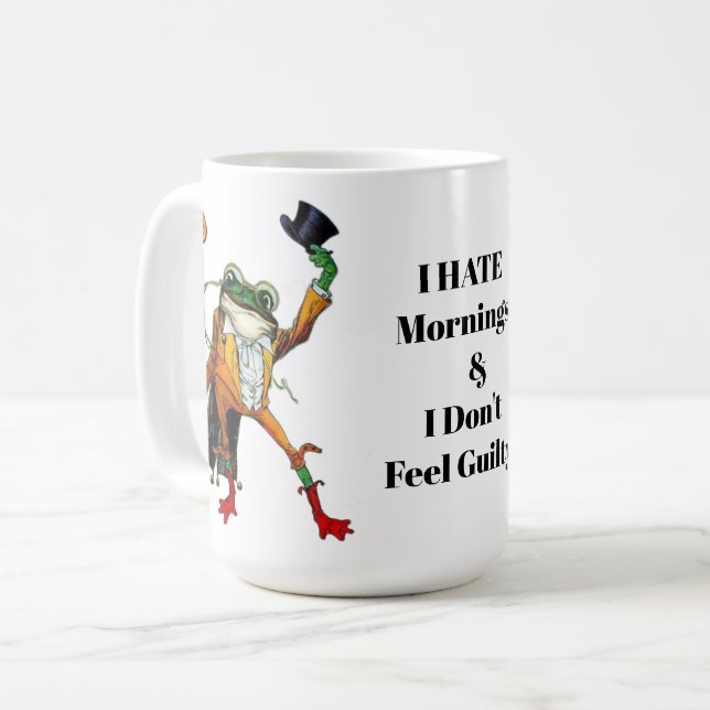 Taza De Café Rana Odio las Mañanas (Anverso izquierdo)