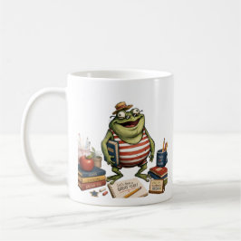 Taza De Café Rana PNG de vuelta a la escuela, decoración de aul