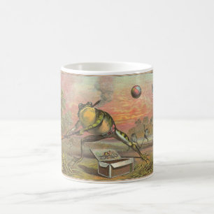 Taza De Café Rana que fuma que juega a béisbol