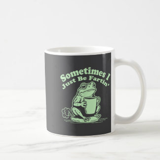 Taza De Café Rana que se Hace el Peto a Veces Solo Camiseta