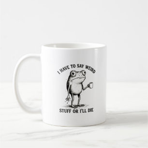 Taza De Café Rana rara Introvertido Tengo que decir cosas 