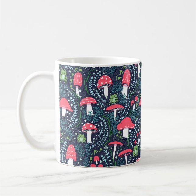 Taza De Café Rana, setas y toadstool (Izquierda)