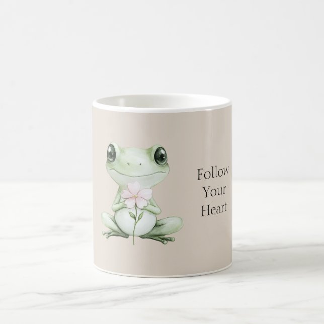 Taza De Café Rana sigue tu corazón (Centro)