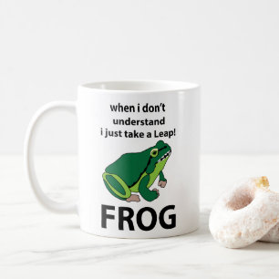 Taza De Café Rana Simplemente doy un salto Rana