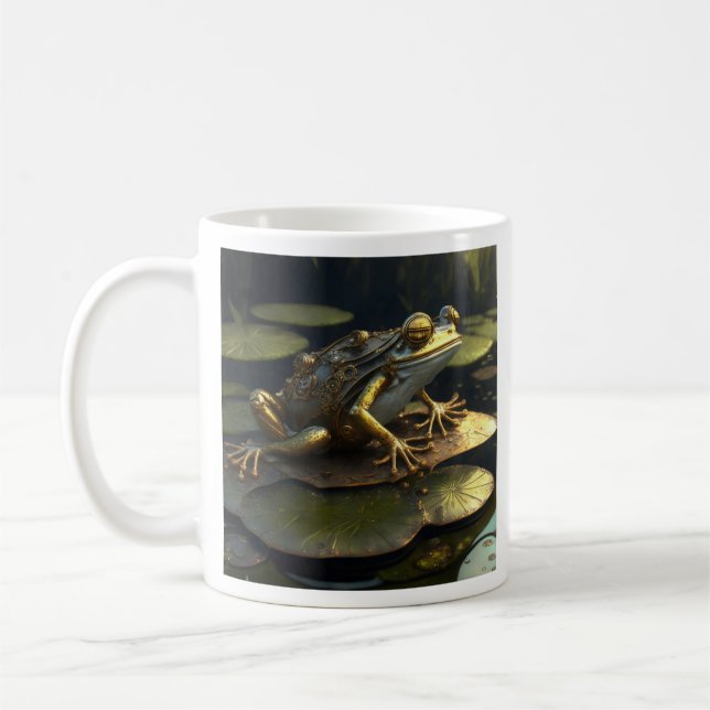Taza De Café Rana Steampunk | Arte Gótico (Izquierda)