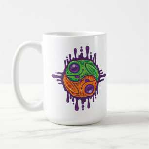 Taza De Café Rana Trippy Drippy Yin Yang