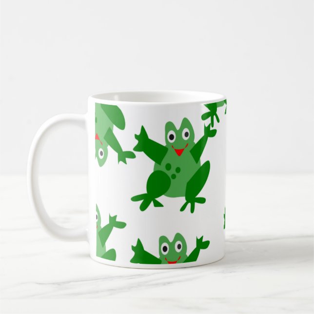 Taza De Café Rana Verde (Izquierda)