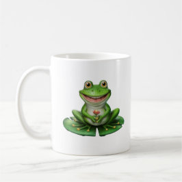 Taza De Café Rana verde dulce