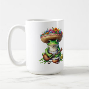 Taza De Café Rana verde musical