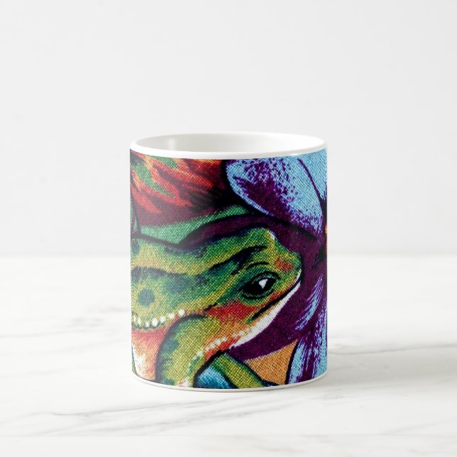 Taza De Café Rana y flor 2 (Centro)