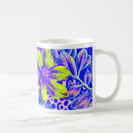 Taza De Café Rana y flor 2i