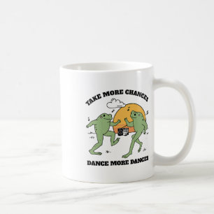Taza De Café Ranas bailando juntas